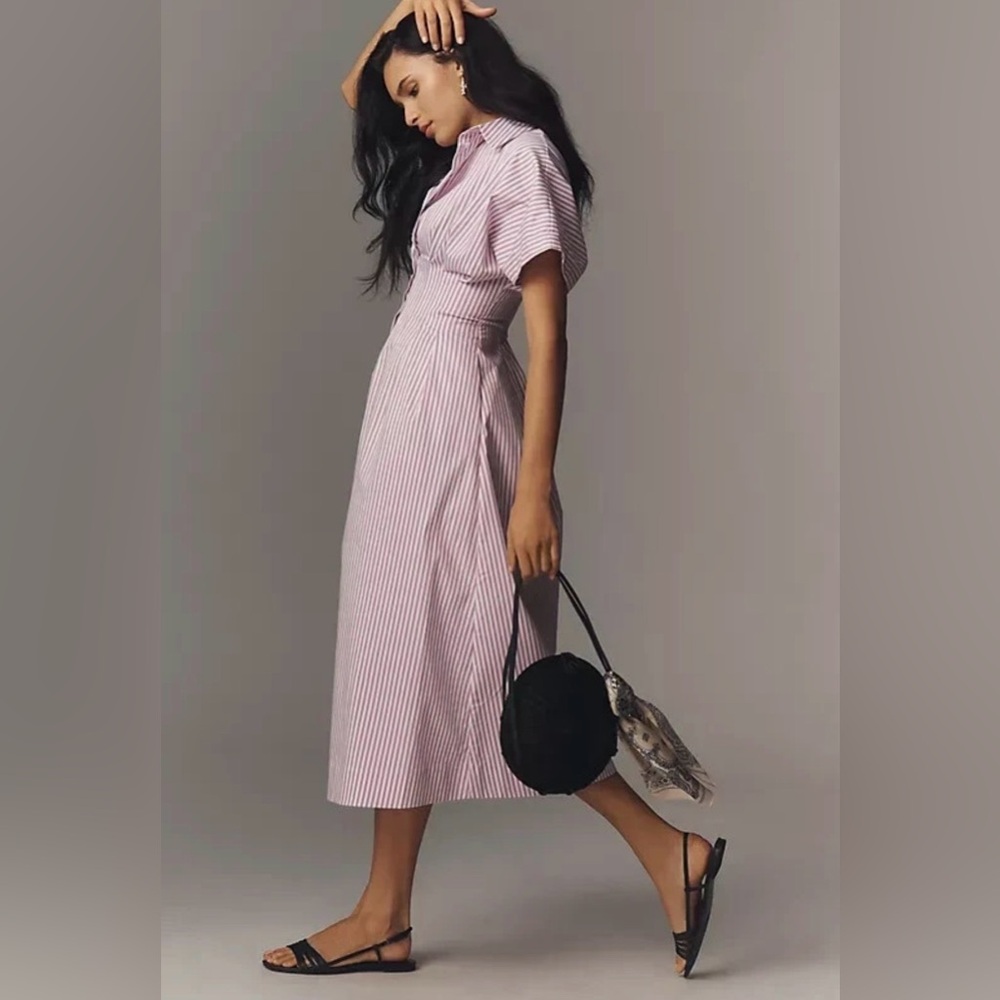 Anthropologie The Tobie Shirt Dress by Exquise - Picture 7 of 14
